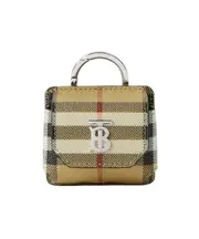 Burberry Logo Plaque Foldover Airpod Pro Case One size Nude