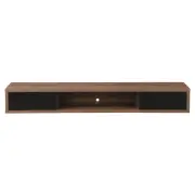CRITERION Air Wall Mount Entertainment Unit 1800mm Dark Oak Shelf AIR1800DO