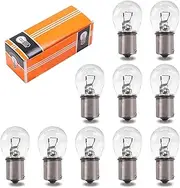 Sinytuto 10 PCS 1141 Car Brake Halogen Light, Waterproof Durable Vehicle Marker Tail Lights, 12V 21W BA15S Super Bright Automotive Backup Lights, Universal for Most Cars (Transparent)