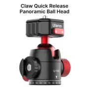 U100 Camera Holder Quick Release 360° Panoramic Tripod Ballhead w/ Cold Shoe