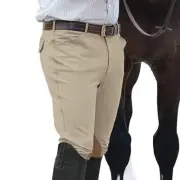 Ovation® EuroWeave™ Front Zip 4-Pocket Knee Patch Breeches – Men’s