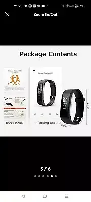 Fitness Tracker with Heart Rate Blood Pressure Blood Oxygen Sleep & Temperature