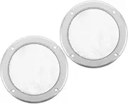 YARNOW 2pcs Speaker Grille Cover: 4-inch Round Mesh Subwoofer Protector - Metal Grill for Home Car Theater Audio Systems - Universal Anti-dirt Guard