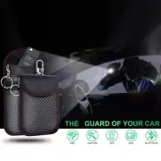 Carbon Fiber Car Key Case Car Key Signal Blocker Mini Case Pouch Keyless Bag CR