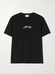 [Jean Paul Gaultier] Jean Paul Gaultier - Baby Printed Cotton-blend Jersey T-shirt - Black - medium medium Black