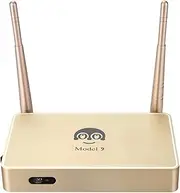 KBEE Arabic Smart TV Box for IPTV, 600+ Arabic CH, 2G 16G, Quad Core, Gold Box Model 9, 1080p, Black, HDMI, Remote, Cables, 1 Year Warranty