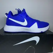 Nike PG4 TB Promo White Royal Blue Paul George Basketball Shoes CW4134-401 SZ 14