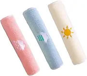 KOCKSHION Hooded Pure Cotton Towels for Kids 3 Pack Embroidered Towels Face and Hand Wiping