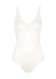 Spanx Shaping Satin Thong Bodysuit - Ivory - XS XS