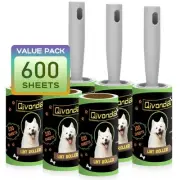 Lint Roller 600 Sheets Mega Value Set, Lint Rollers for Pet Hair Extra Sticky...