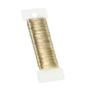115Yard Floral Wire Flexible Paddle Wire 3Roll 26 Gauge Florist Wire Gold