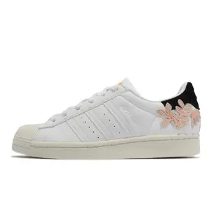 Adidas 休閒鞋 Superstar W 女鞋 白 奶油底 貝殼頭 黑尾 小草 圖騰 愛迪達 GZ0864 [ACS 跨運動]