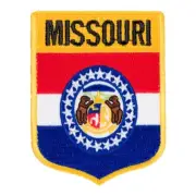 Missouri State Flag Shield Patch, United States of America Patches