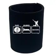 Eat Sleep Cricket - Funny Novelty Stubby Holder