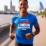 2024 年襯衫 RUNNING THE LONDON MARATHON T 恤跑步完成者頂級爸爸丈夫 XS-3XL