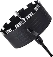GRIXLEN 162mm (6-3/8 inch) Dry Diamond Core Drill Bit with 110mm SDS Plus Connecting Rod for Masonry Concrete Stone Brick and Block (162mm (6-3/8 inch))