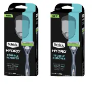 Schick Hydro Stubble Remover Razor Kit (Includes 1 Cartridge) (2 pack)