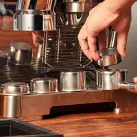 在飛比找蝦皮購物優惠-【咖啡具】不鏽鋼單層過濾網無壓51mm單人份咖啡機雙份粉碗 