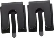 SHINEOFI 2Pcs Radio Mount Mobile Radio Holder Clip Easy Install Iron Hook for Vehicle Durable Microphone Hanger No Drill Adhesive Design Radio Accessories