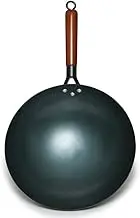 JSEIAJB Traditional Iron Pot Handmade Large Pot Wooden Handle Non-Stick Pot Gas Cooker Cooker Kitchen Cookware