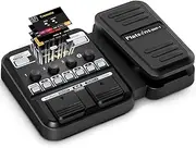 Flatsons KMF-1 Multi Effects Guitar Pedal, 18 Amp/Cab Electric Guitar Effects Processor with 77 Effects, 42 Drum Rhythms, Aux In, Looper Wah Reverb Tuner Distortion Pedal for Indoor Outdoor