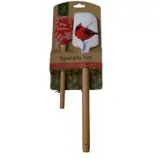 Christmas 2 Piece Baking Spatula Set With Wooden Handles Cardinal New CB1