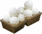 SnugPad Wool Dryer Balls Natural Fabric Softener 100% Organic, 8-Pack