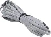 IsMwav Gray Plastic Noodles 6P6C RJ11 M/M Flat Telephone Cable Cord 5M 16ft