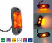 1x 12-24V LED Orange Amber Rear Side Position Marker Light Truck Trailer Lorry