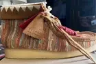 Men's Shoes Wallabee Boot Ginger Fabric Size 9.5 M New in Box Clarks Originals