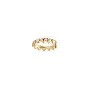 (W) Pandora Row of Hearts Ring Gold Plated