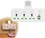 Plug Extension Socket, Double Socket with USB, Plug Adaptor with Night Light, Pl