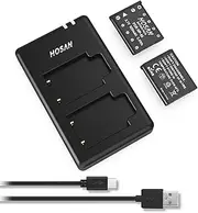 NP-45 NP-45S Battery (2 Pack) and Dual USB Charger Kit for Fujifilm NP-45 45A 45B 45S Fujifilm FinePix XP20 XP22 XP30 XP50 XP60 XP70 XP80 XP90 XP130 XP140 T350 T360 T400 T500 T510 T550