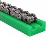 AMGHCGTEEW 1 Meter 08B-1 Drive Chain Guide Ultra-high Molecular Resistant UPE Plastic Track Groove Machine Transmission Chain Bar
