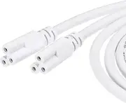 uxcell T5 T8 LED Tube Connector Cable 2M Male to Male Double End Extension Cord for LED Integrated Light Tube, Pack of 4