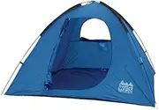 [WFS] 3-Person Dome Camping Tent with Rain Fly, Blue