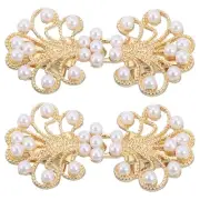 2pcs Sweater Clips, Cape Cloak Clasp Shawl Collar Clasps(Gold, 2.17" x 0.98")