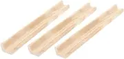 TEMPNAP Natural Aesthetic Wooden Letter Display Trays 3 Piece Storage Rack for Domino Tiles Mahjong DIY Decorative Stand