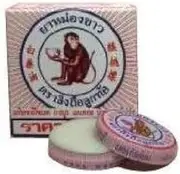 3x White Monkey Holding Peach Medicated Balm 8g Wholesale Price Made of Thailand