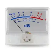 White Panel High-Precision Audio Power Amplifier VU Meter DB Level Header F