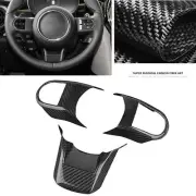 Carbon Fiber Steering Wheel Cover For Mini Cooper F55 F56 F57 2021 2023 Black (for: Mini)