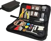 Guitar Repair Kit | 72X Maintenance Tool Kit with Carry Bag,String Instrument Care with Strings Picks Bridge Pins, Accessories Set for Electric Guitar