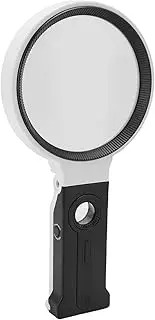 Magnifying Glass with Light, Foldable Handheld Reading Magnifier, 4 Lighting Modes LED Illuminated Lighted Magnifier, for Seniors Reading