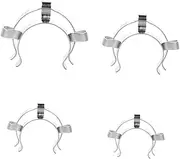 iplusmile 2sets Keck Clamp for Laboratory Glassware for Securing Condenser Distillation Kit and Flask Bottles Resistant Smooth Finish 4pcs*2