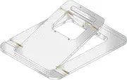 russell+hazel Versatile Acrylic Laptop Easel, Desk Accessories Ideal Stand for Laptop, Fold-Flat Design with Magnetic Closure, Slide-Resistant Base, 8.5" x 11" x 2.75" (102764)