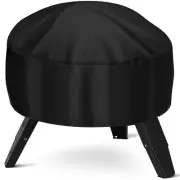 Fire Pit Cover Heavy Duty Waterproof round Fire Pit Bowl Cover 38 Inch Black