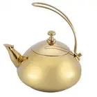 Classic British Stainless Steel Teapot Induction Cooker Kettle With Tea Stra