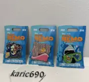 New Disney Pixar Finding Nemo Limited Edition 20th Anniversary 3 Piece Pin Set