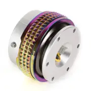 NRG Aluminum Steering Wheel Quick Release Gen 2.1 Silver Body/Neo Chrome Ring