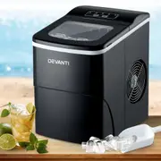 Devanti 2L Ice Maker Ice Cube Machine Portable (Black, Red, Silver)